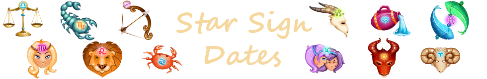 Star Sign Dates Header